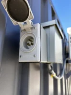 20ft 20’ Slate Gray Shiplap 120V Shipping Container Office Mini Split - Image 4