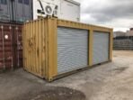 Yellow 20ft Used Container – Dual Side Roll-Up Doors - Image 2