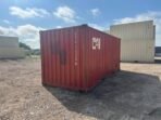 20ft Used Shipping Container – RED with Custom Lock Box - Image 3