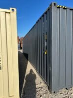 40ft Gray High Cube One-Trip Shipping Container – Easy Open Door, Like-New Condition! - Image 3