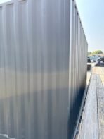 20ft Used Shipping Container – Matte Black w/ 12’ Side Roll-Up Door - Image 3