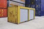 Yellow 20ft Used Container – Dual Side Roll-Up Doors - Image 3