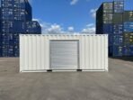 20ft Custom One Trip Shipping Container – Roller Shutter & RAL 7035 Respray - Image 4