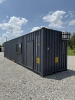 40ft New Slate Gray Shipping Container Office For Commercial Use Spray Foam - Image 5