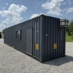 40ft New Slate Gray Shipping Container Office For Commercial Use Spray Foam