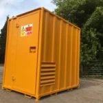 7ft x 5ft (2.2m x 1.6m) Secure Walk In Steel Chemstore/Hazardous Material Store