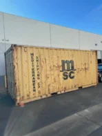 Used 20ft Conex Shipping / Storage Container – Yellow/Gold – Priced to Sell! - Image 5