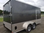 2024 Fast Cargo Charcoal Gray 7×16 Enclosed Cargo Trailer - Image 7