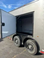 2024 Fast Cargo 8.5×28 Enclosed Charcoal Gray Blackout Trailer For Sale - Image 8