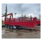 3 Axles Heavy Transport Cargo High Side Truck Trailer - Image 3