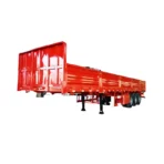 3 Axles 40 Foot Container Tray Cargo Semi Trailer with Side Cover