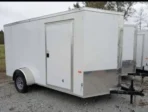 2024 Fast Cargo 6×12 V-nose Enclosed Cargo Trailer With Ramp Door - Image 4